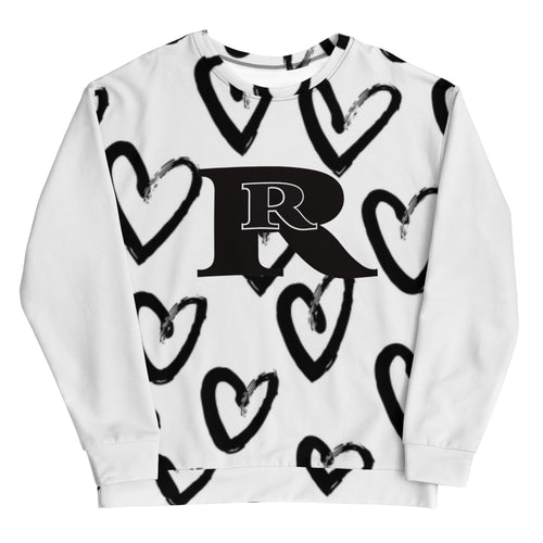 Real Rich Logo Hearts Unisex Sweatshirt