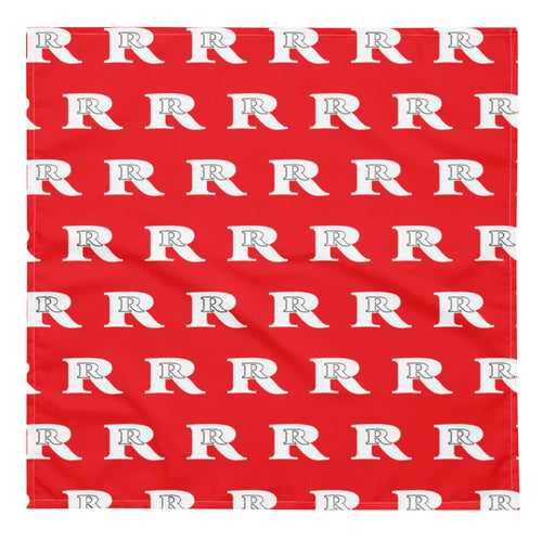 Real Rich Logo's Red All-over print bandana