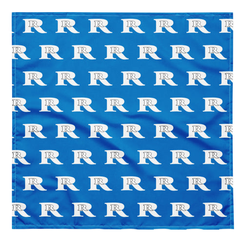 Real Rich Logo's Royal Blue All-over print bandana