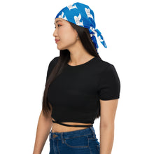 Real Rich Logo's Royal Blue All-over print bandana