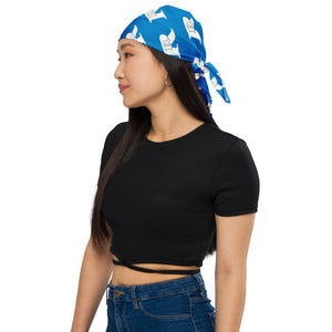 Real Rich Logo's Royal Blue All-over print bandana