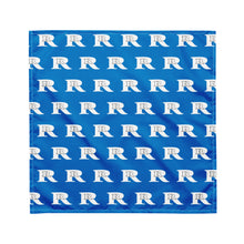Real Rich Logo's Royal Blue All-over print bandana