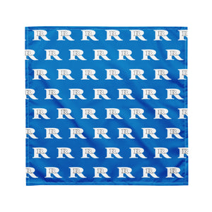 Real Rich Logo's Royal Blue All-over print bandana