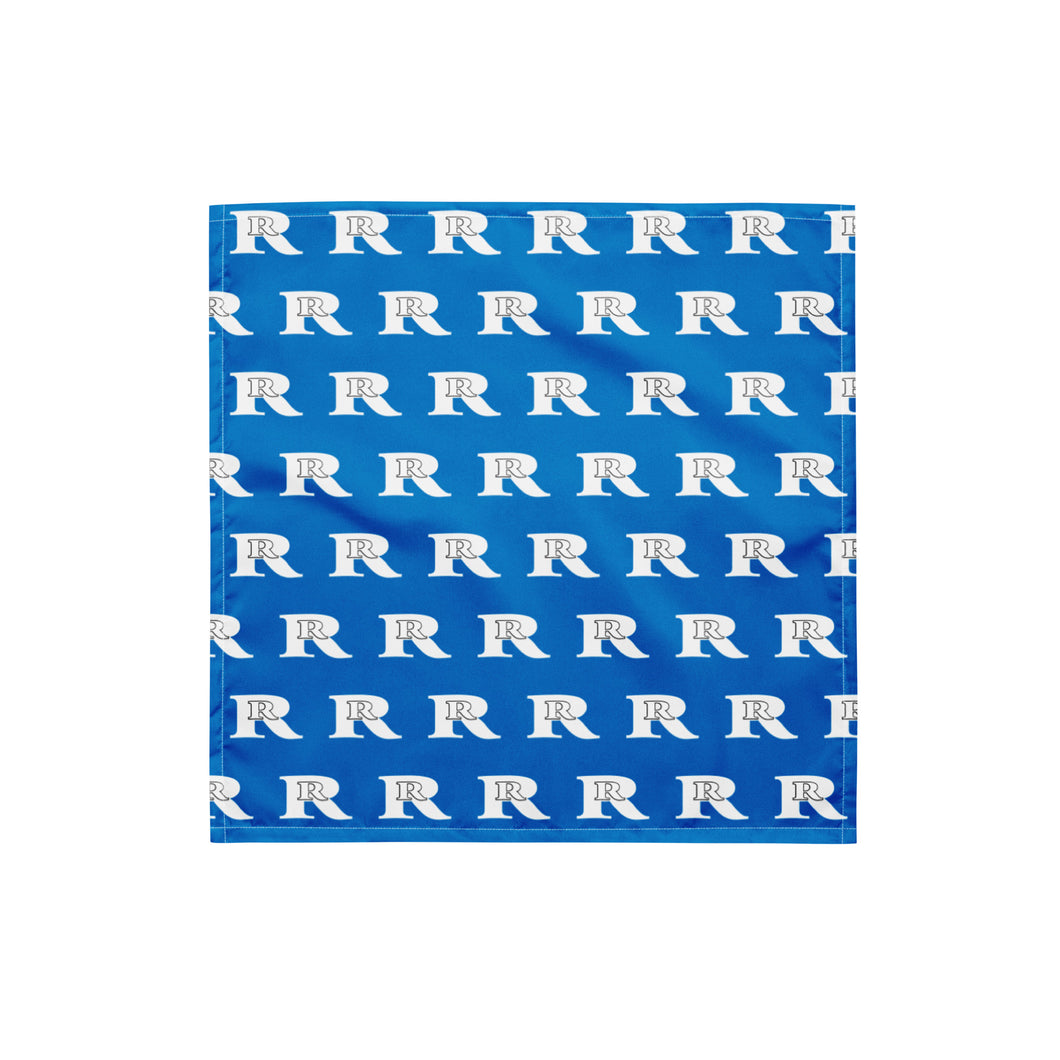 Real Rich Logo's Royal Blue All-over print bandana