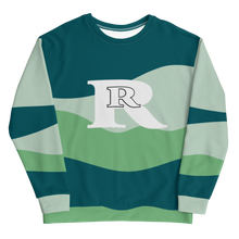 Real Rich logo Teal Blue Unisex Sweatshirt