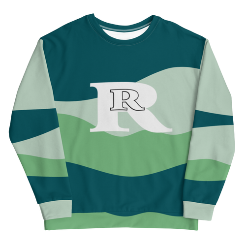 Real Rich logo Teal Blue Unisex Sweatshirt