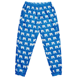 Real Rich Logo's Royal Blue Unisex track pants