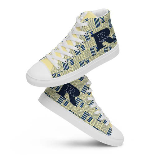 Real Rich Logo Men’s high top canvas shoes