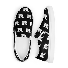 Real Rich Logo's Black Men’s slip-on canvas shoes