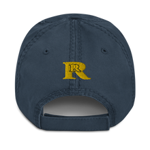 Real Rich LA Gold Distressed Dad Hat (3dpuff)