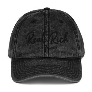Real Rich LA Vintage Cotton Twill Cap