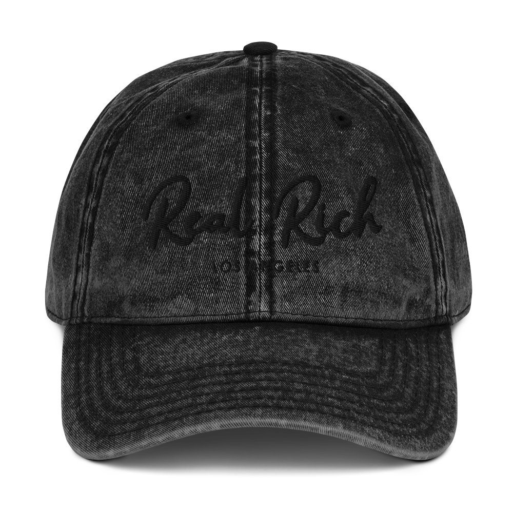 Real Rich LA Vintage Cotton Twill Cap