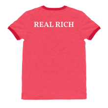 Real Rich Red Patch Ringer T-Shirt