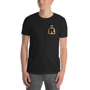 Real Rich Bag Lil Logo Gildan 64000 Unisex Softstyle T-Shirt with Tear Away Label