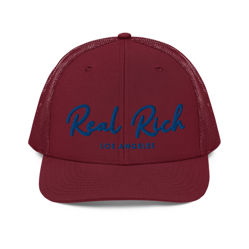 Real Rich LA Blue Trucker Cap