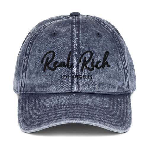 Real Rich LA Vintage Cotton Twill Cap