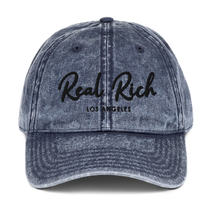 Real Rich LA Vintage Cotton Twill Cap