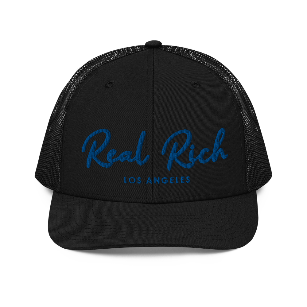 Real Rich LA Blue Trucker Cap