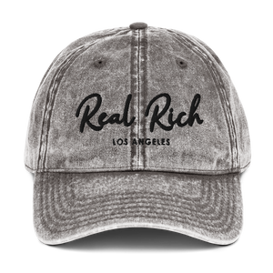 Real Rich LA Vintage Cotton Twill Cap