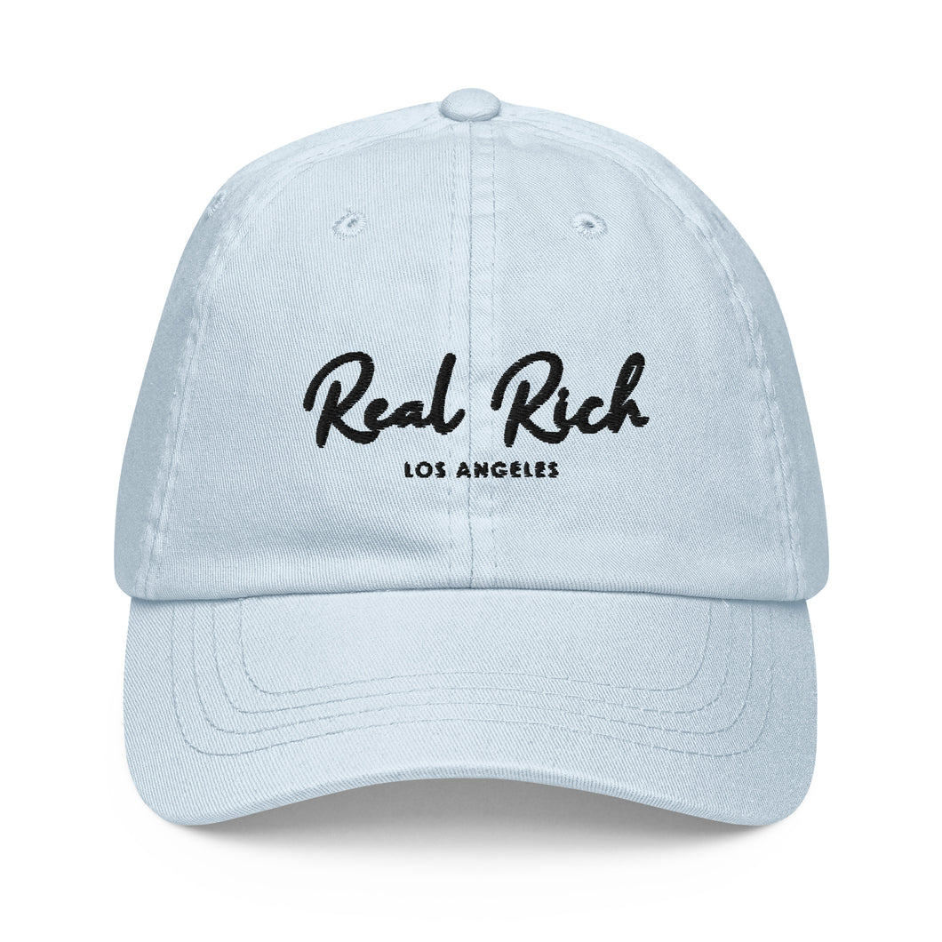 Real Rich LA w/ logo back Pastel baseball hat