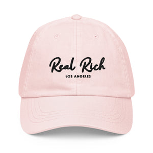Real Rich LA w/ logo back Pastel baseball hat