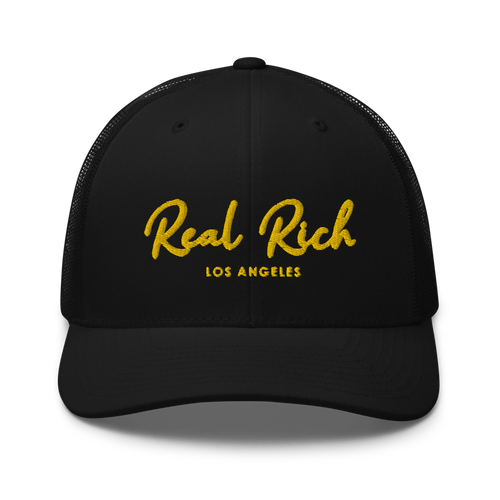 Real Rich LA Gold Trucker Cap