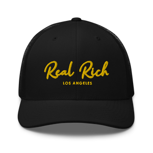 Real Rich LA Gold Trucker Cap