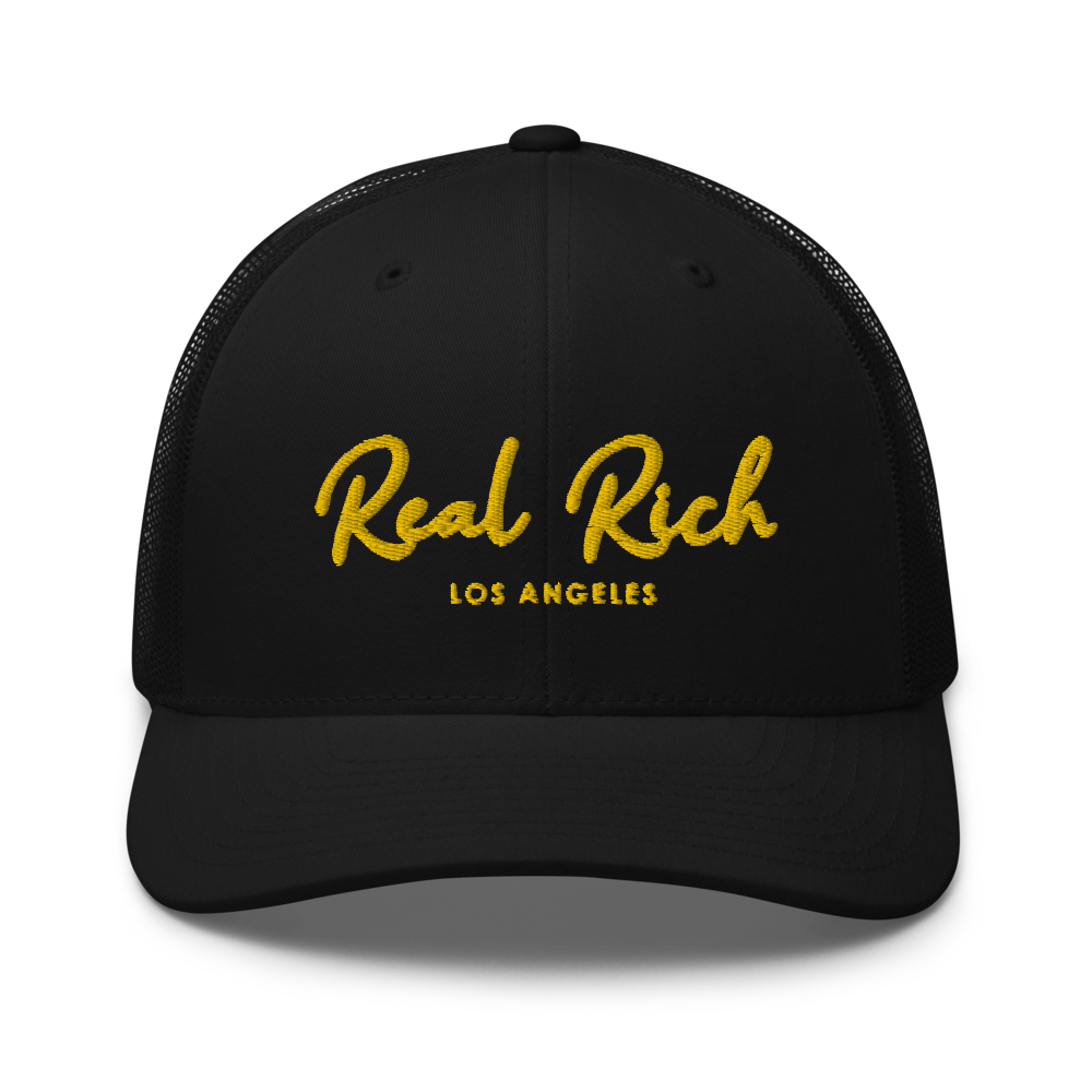 Real Rich LA Gold Trucker Cap
