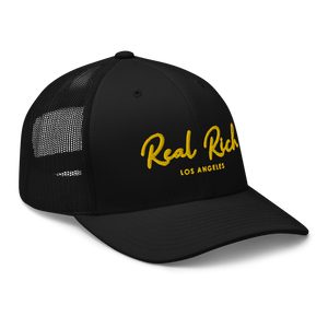 Real Rich LA Gold Trucker Cap