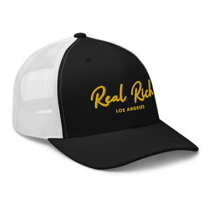Real Rich LA Gold Trucker Cap