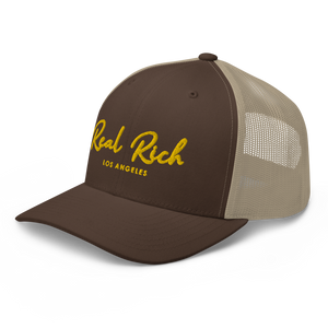 Real Rich LA Gold Trucker Cap