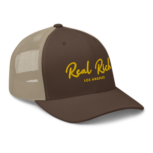 Real Rich LA Gold Trucker Cap