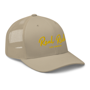 Real Rich LA Gold Trucker Cap