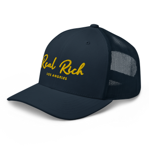 Real Rich LA Gold Trucker Cap