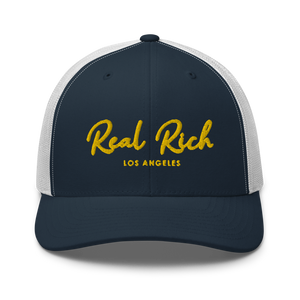 Real Rich LA Gold Trucker Cap