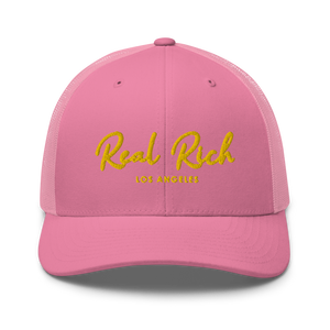 Real Rich LA Gold Trucker Cap
