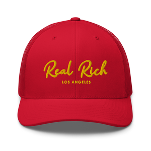 Real Rich LA Gold Trucker Cap