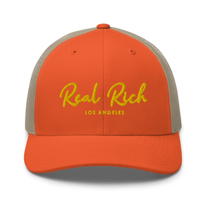 Real Rich LA Gold Trucker Cap