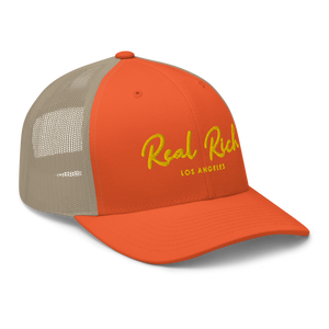 Real Rich LA Gold Trucker Cap
